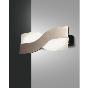 Fabas Luce Riace Applique LED Bronzo, 1-Luce, Cambia colore