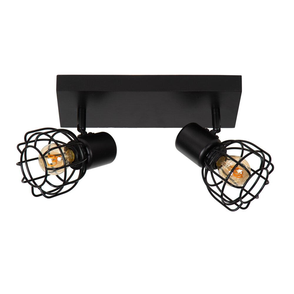 Lucide FILOX Plafoniera Nero, 2-Luci