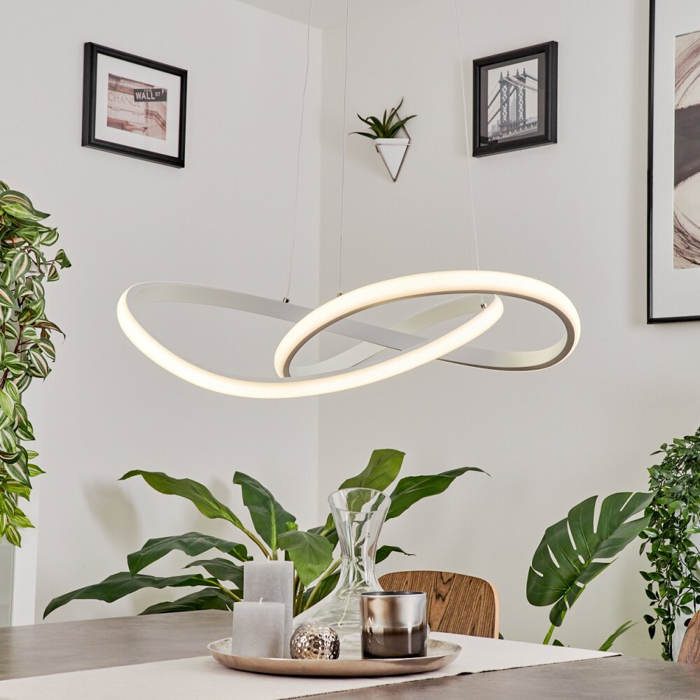 Pitasch Lampadario a sospensione LED Bianco, 1-Luce