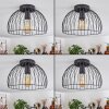 Gourel Plafoniera Nero, 1-Luce