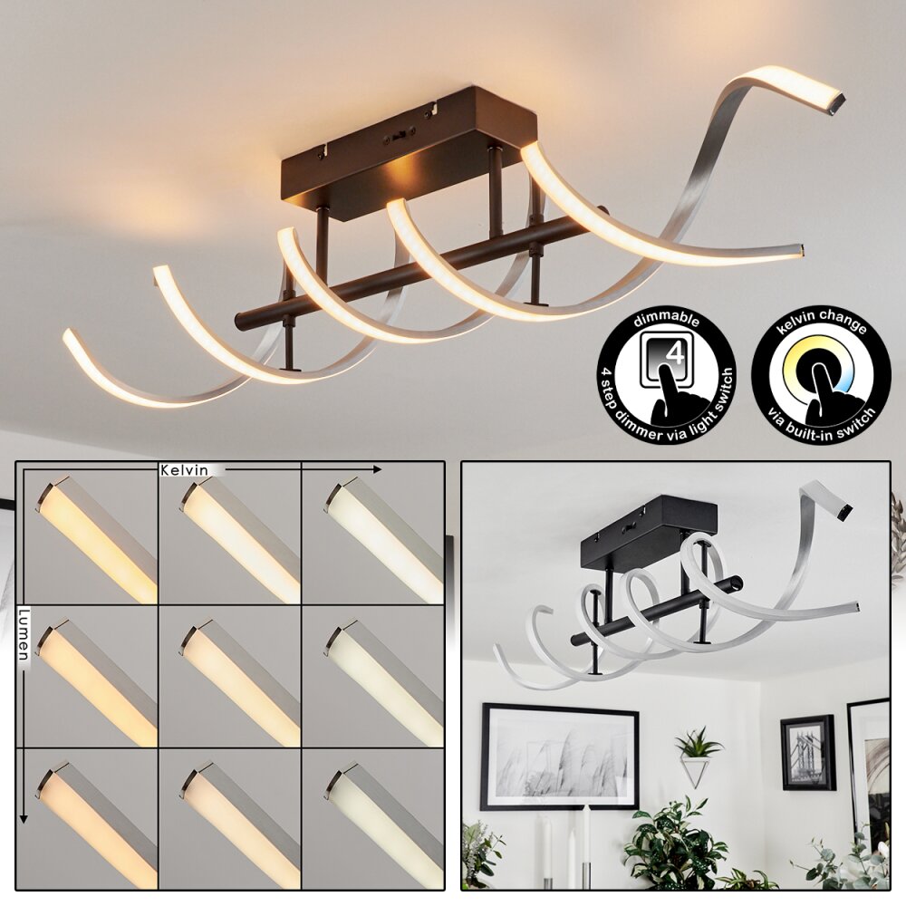 Khovet Plafoniera LED Nero, 1-Luce main product photo