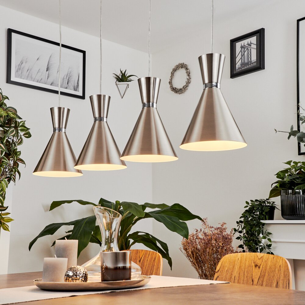 Vijes Lampadario a sospensione Nichel opaco, 4-Luci main product photo