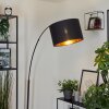 Sayou lampada ad arco Nero, 1-Luce