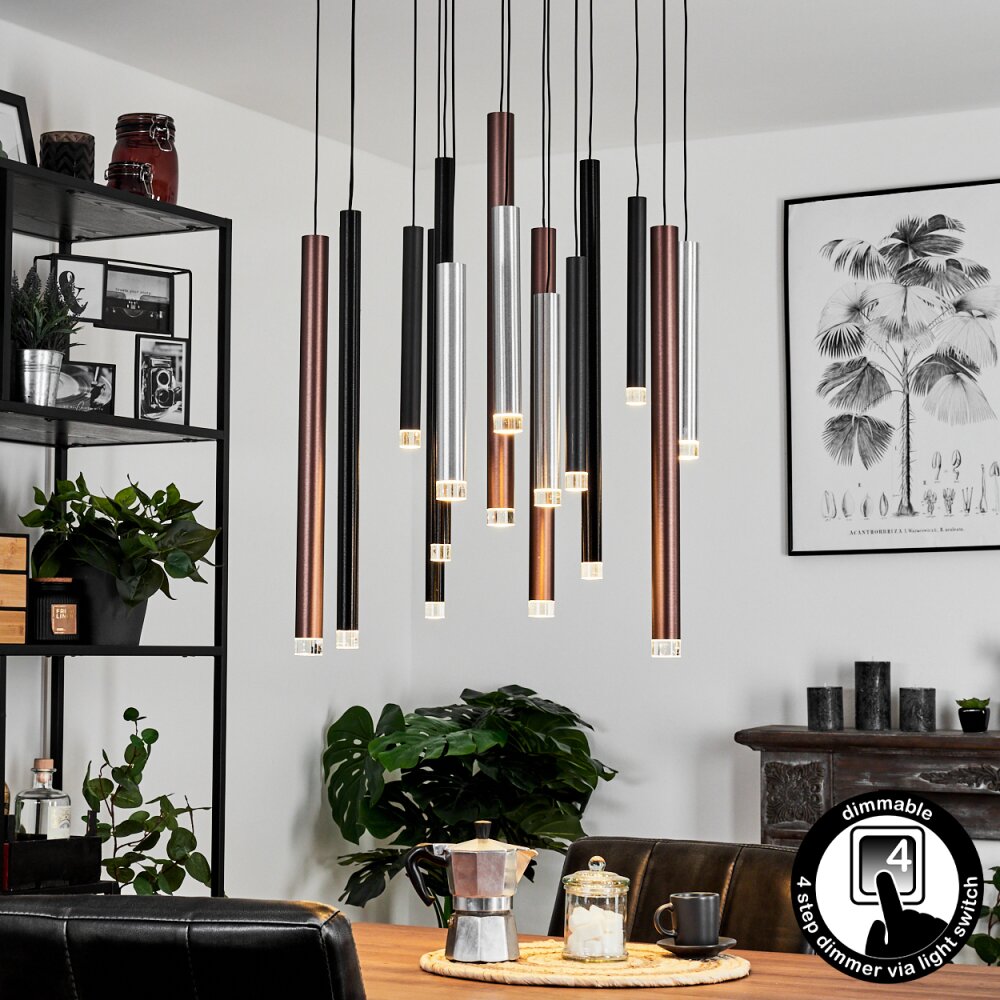 Krachang Lampadario a sospensione LED Alluminio, 1-Luce main product photo