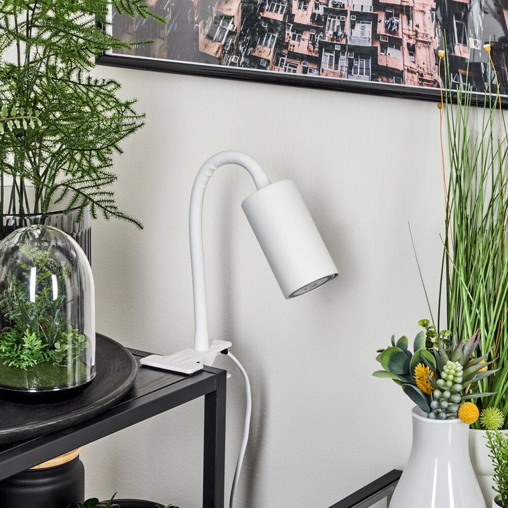 Javel Lampada con pinza Bianco, 1-Luce