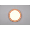 Reality Camillus Plafoniera LED Aspetto del legno, Bianco, 1-Luce