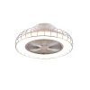 Reality Sandfjord ventilatore da soffitto LED Cromo, 1-Luce, Telecomando