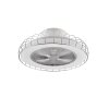 Reality Sandfjord ventilatore da soffitto LED Cromo, 1-Luce, Telecomando