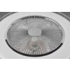 Reality Sandfjord ventilatore da soffitto LED Cromo, 1-Luce, Telecomando