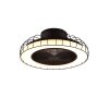 Reality Sandfjord ventilatore da soffitto LED Nero, 1-Luce, Telecomando