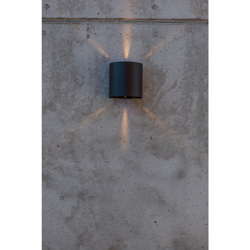 Lutec Beams Applique da esterno LED Nero, 1-Luce