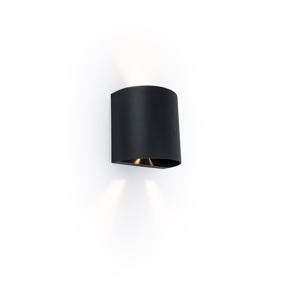 Lutec Beams Applique da esterno LED Nero, 1-Luce