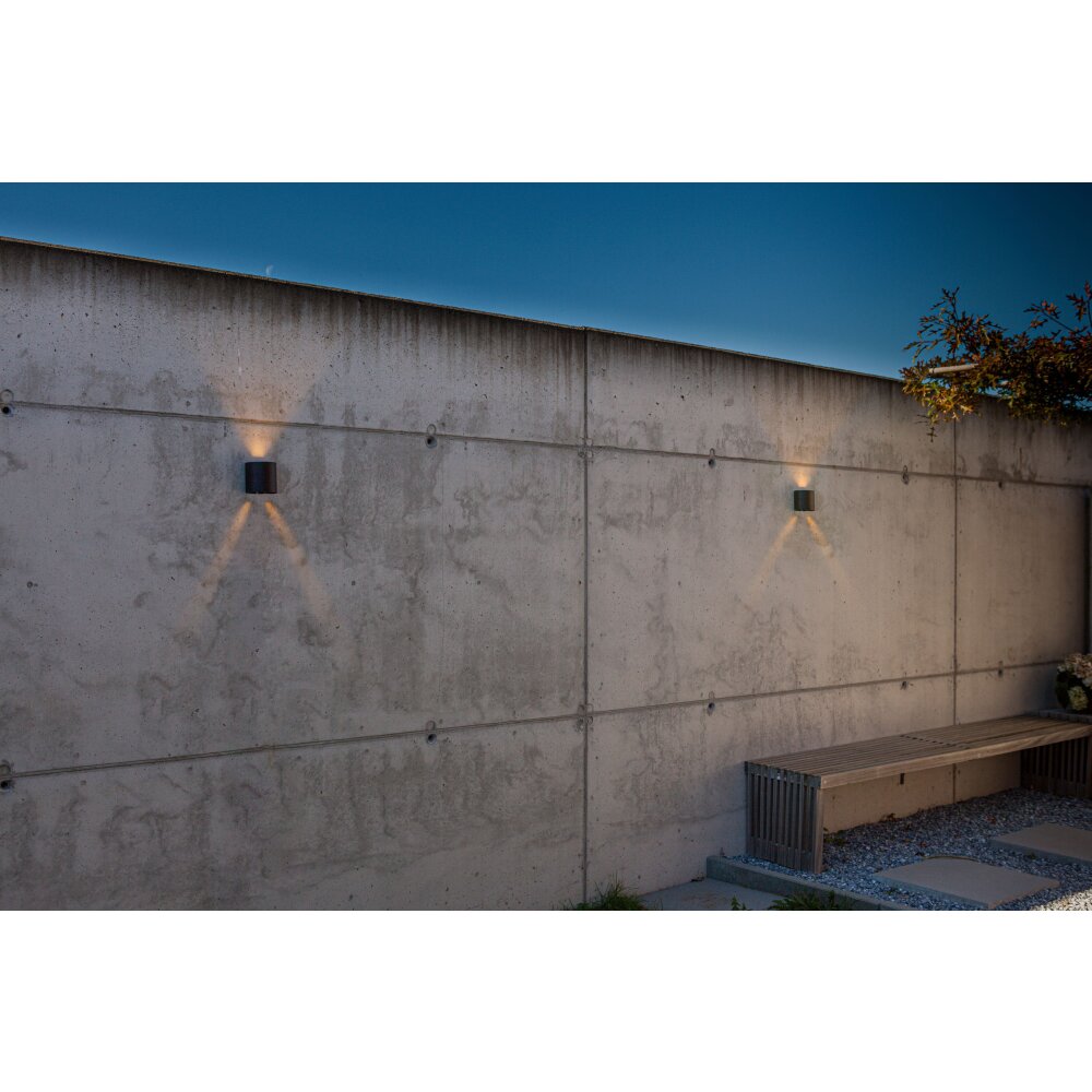 Lutec Beams Applique da esterno LED Nero, 1-Luce