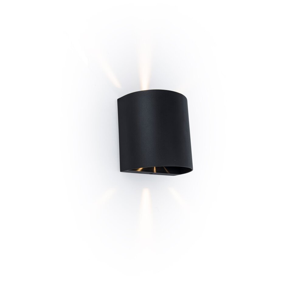 Lutec Beams Applique da esterno LED Nero, 1-Luce
