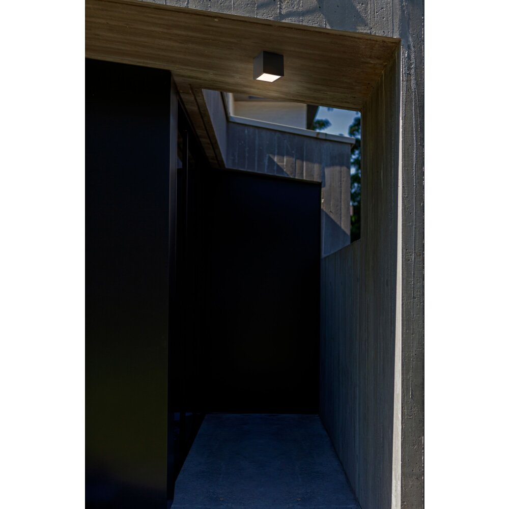 Lutec Gemini Plafoniera da esterno LED Antracite, 1-Luce main product photo