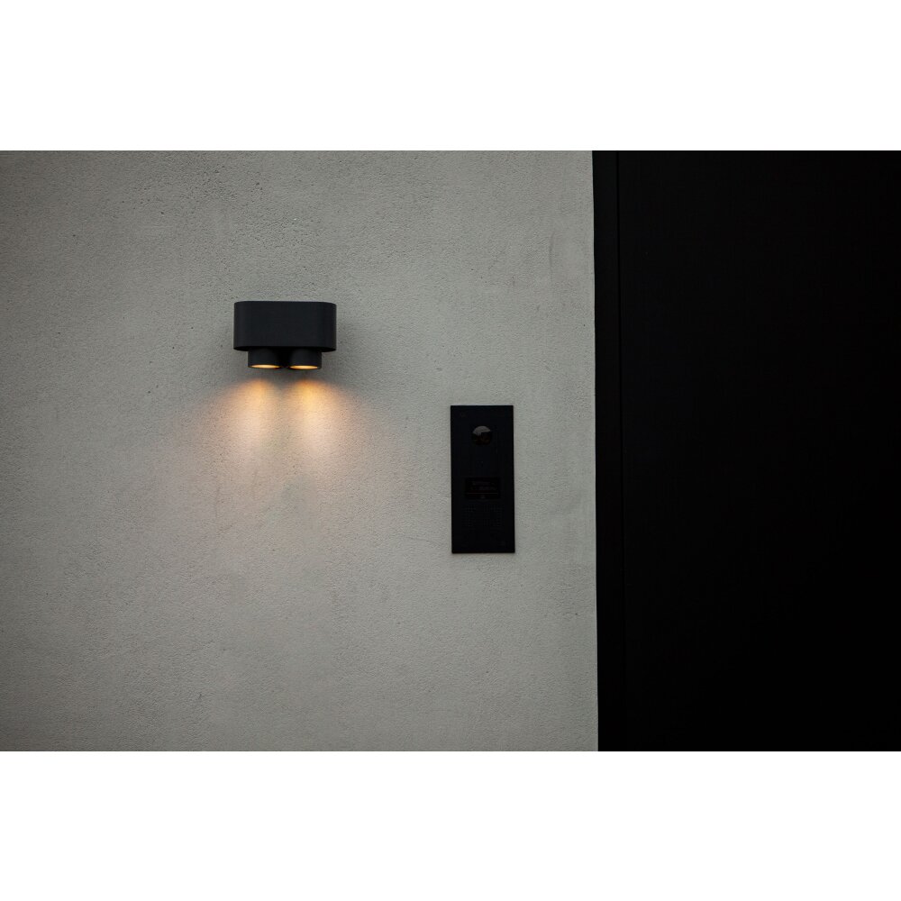 Lutec Cypres Applique da esterno Antracite, 2-Luci main product photo
