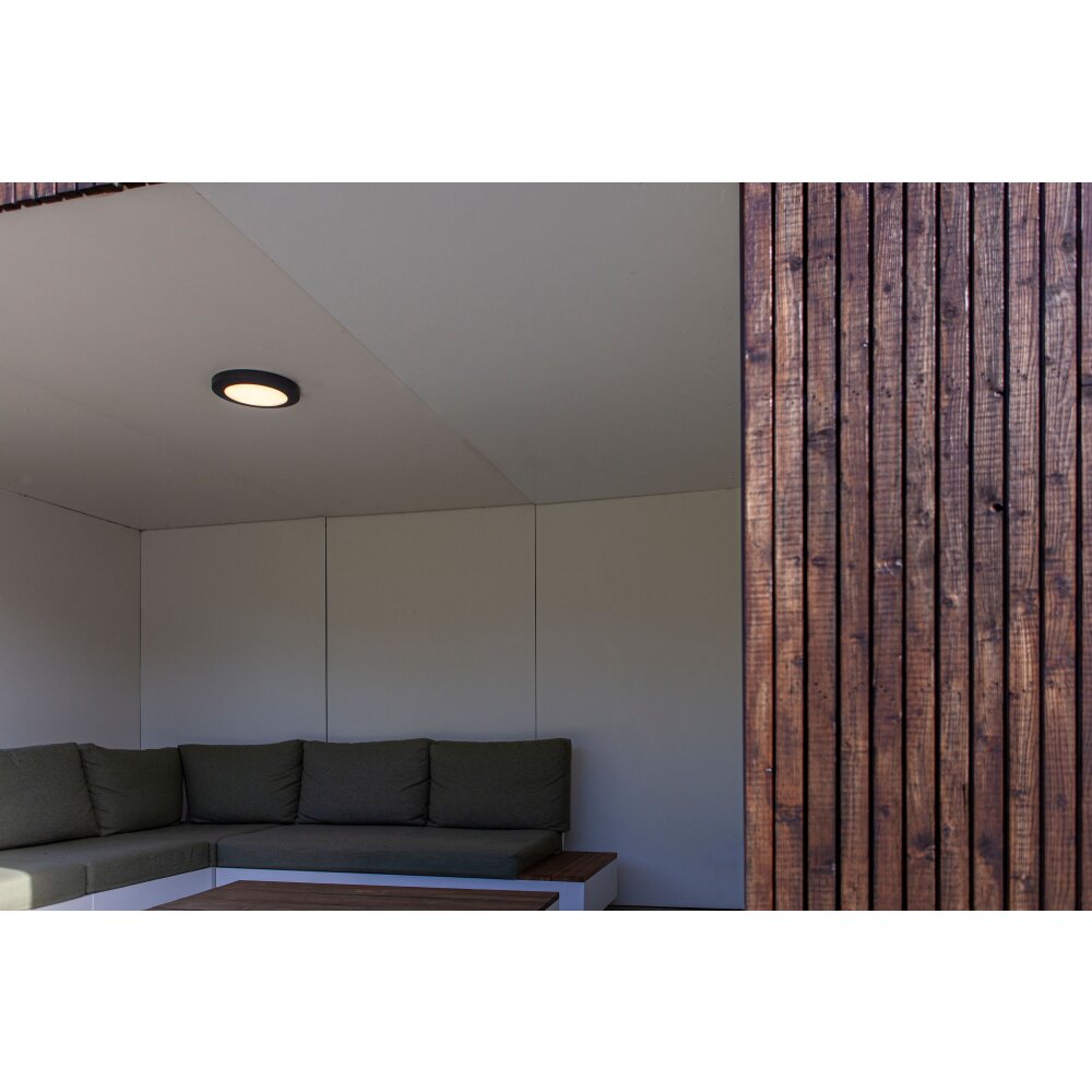 Lutec Kayah Plafoniera da esterno LED Antracite, 1-Luce main product photo