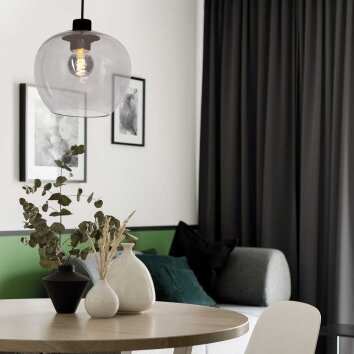 Steinhauer Lotus Lampadario a sospensione Nero, 1-Luce