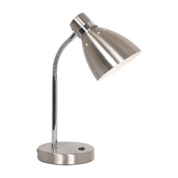 Steinhauer Spring Lampada da tavolo Acciaio satinato, 1-Luce