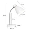 Steinhauer Spring Lampada da tavolo Bianco, 1-Luce