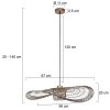 Steinhauer Chapeau Lampadario a sospensione Bronzo, 1-Luce