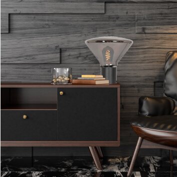 Steinhauer Ambiance Lampada da tavolo Nero, 1-Luce