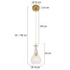 Steinhauer Grazioglass Lampadario a sospensione Ottone, 1-Luce