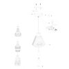 Steinhauer Grazioglass Lampadario a sospensione Ottone, 1-Luce