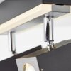 Brilliant Howle Plafoniera LED Alluminio, Nero, 2-Luci
