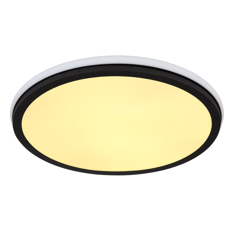 Globo JAXXI Plafoniera LED Nero, 2-Luci, Telecomando, Cambia colore
