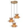 Lucide TASMAN Lampada a Sospensione Oro, Ottone, 3-Luci