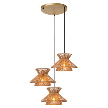 Lucide TASMAN Lampada a Sospensione Oro, Ottone, 3-Luci