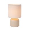 Lucide WOOLLY Lampada da tavolo Beige, 1-Luce