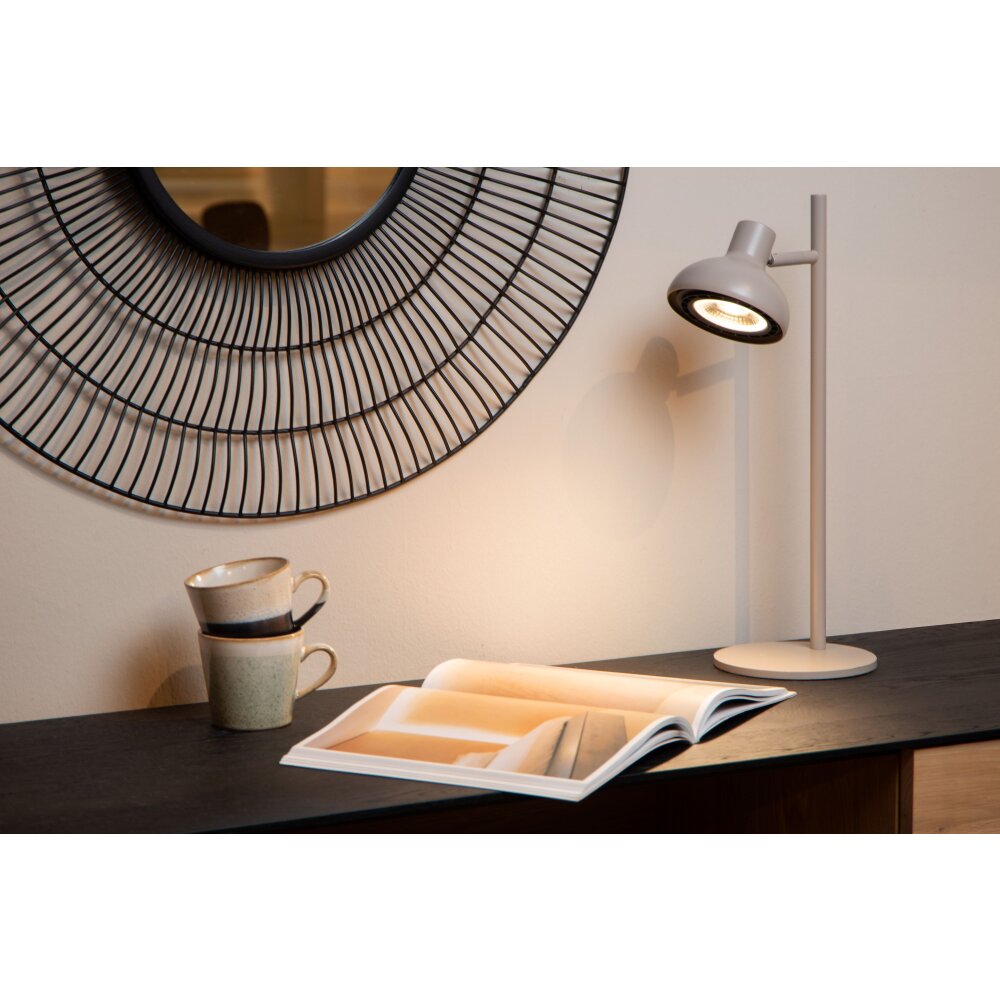 Lucide SENSAS Lampada da tavolo Beige, 1-Luce main product photo