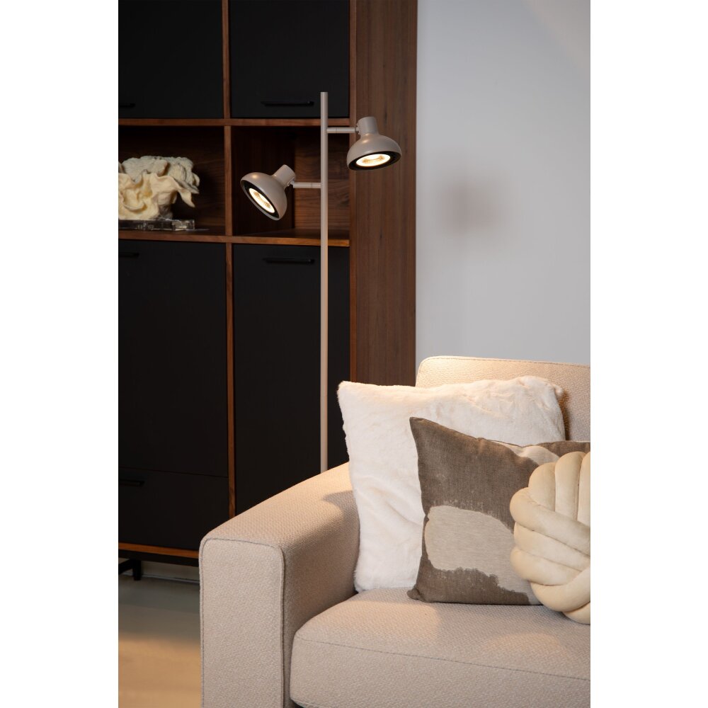 Lucide SENSAS Lampada da terra Beige, 2-Luci main product photo
