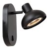 Lucide SENSAS Applique Nero, 1-Luce