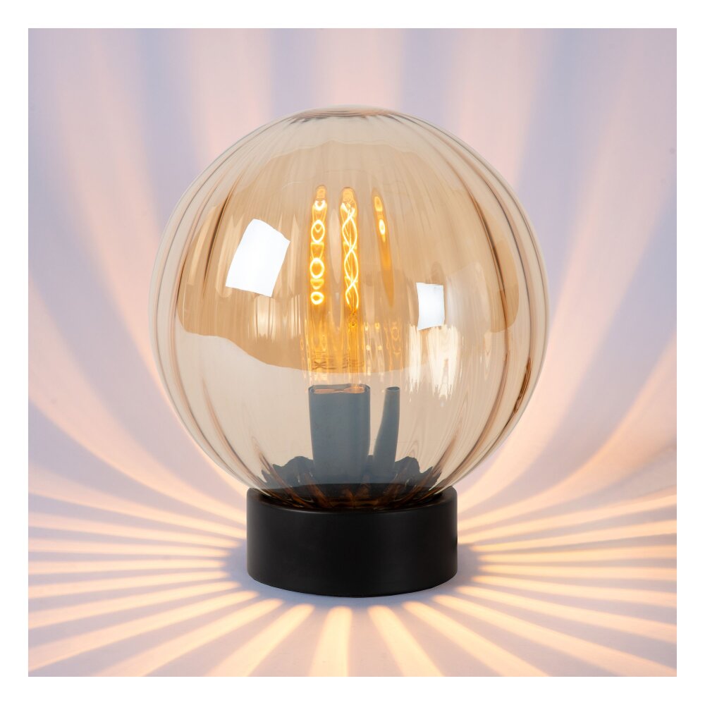 Lucide MONSARAZ Lampada da tavolo Nero, 1-Luce