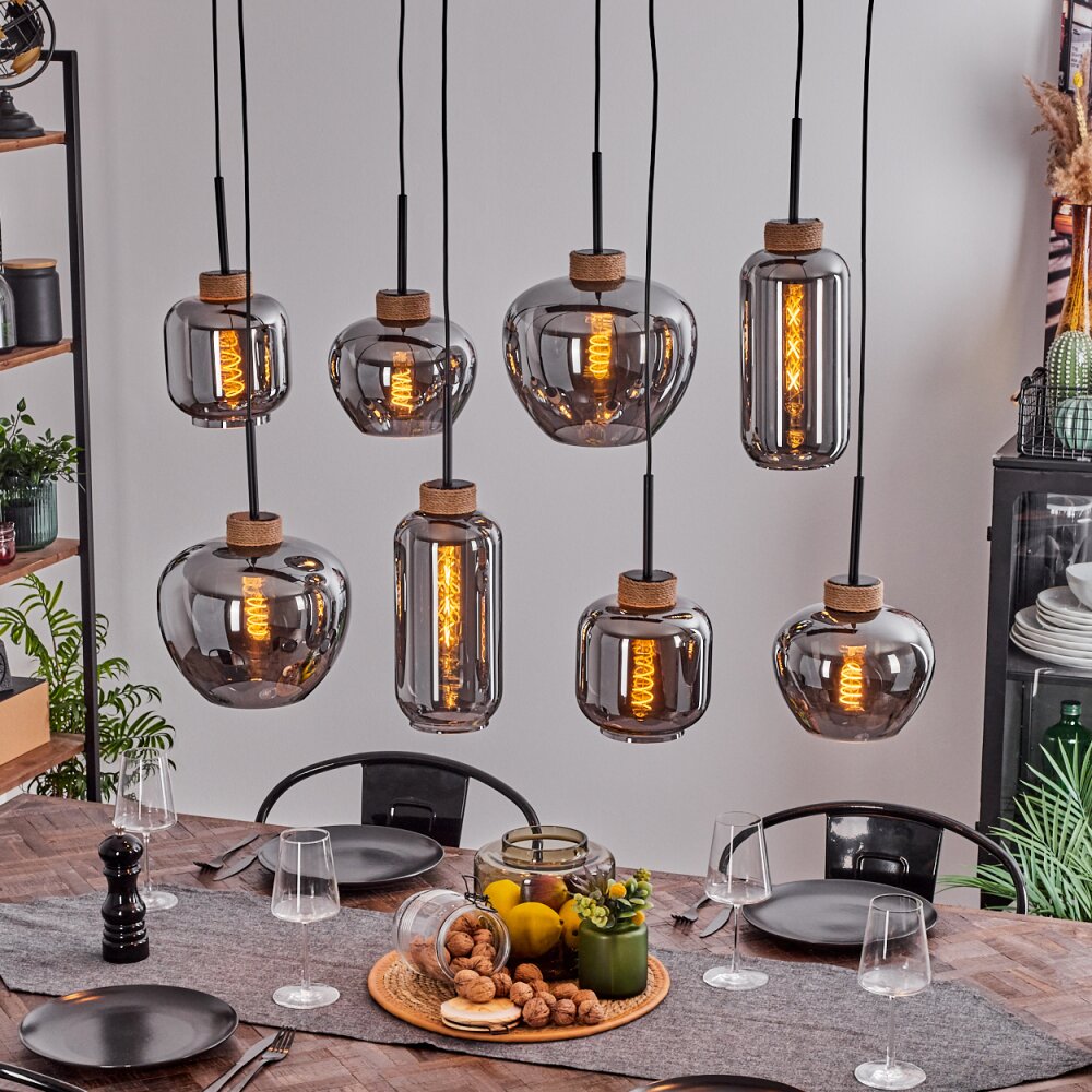 Talok Lampadario a sospensione Nero, 8-Luci main product photo