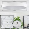 Maho Plafoniera LED Bianco, 1-Luce