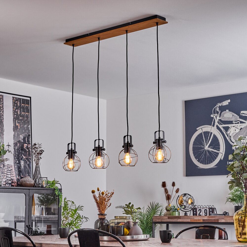 Sundsvall Lampadario a sospensione Écru, Nero, 4-Luci main product photo