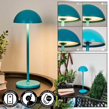 Pelaro Lampada da tavolo LED Blu, 1-Luce