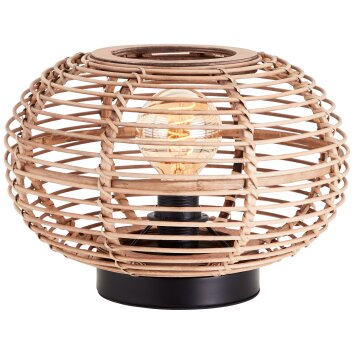 Brilliant Woodball Lampada da tavolo Nero, 1-Luce