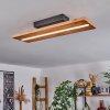 Adak Plafoniera LED Nero, 1-Luce