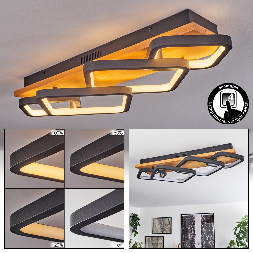 Pompu Plafoniera LED Nero, 1-Luce main product photo