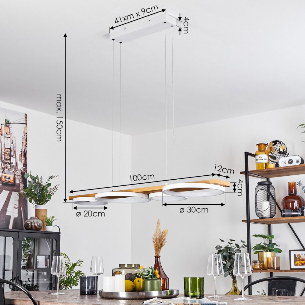 Rodekro Lampada a Sospensione LED Bianco, 1-Luce