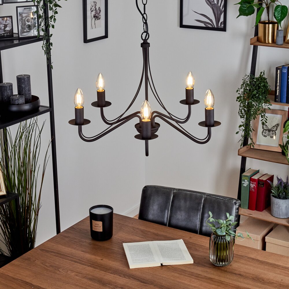 Oulandou Lampadari a corona Nero, 5-Luci main product photo