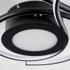 Olok Plafoniera LED Nero, 1-Luce, Telecomando