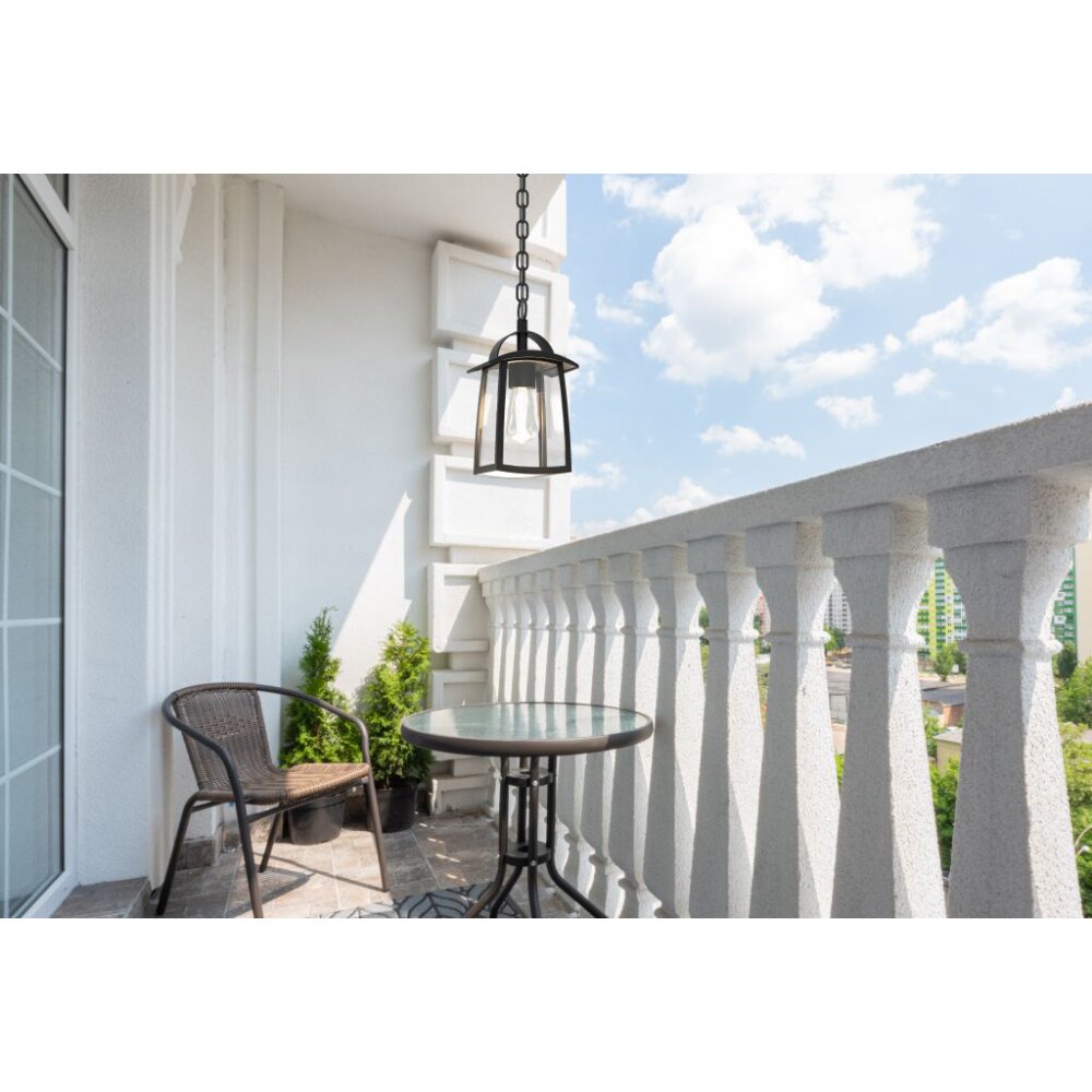 Lutec Kelsey Lampada a Sospensione per esterno Nero, 1-Luce main product photo