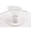 Reality Nybro ventilatore da soffitto LED Bianco, 1-Luce, Telecomando