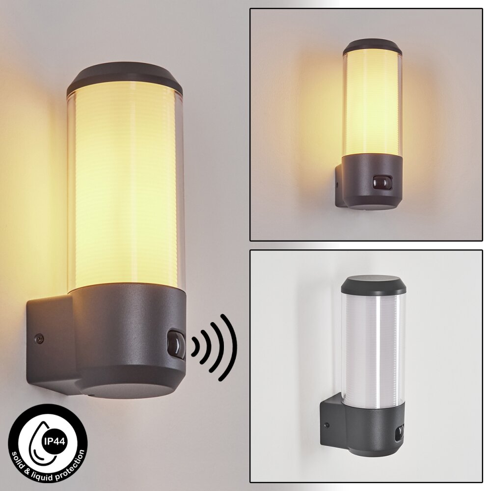 Gondoyer Applique da esterno Antracite, 1-Luce, Sensori di movimento main product photo